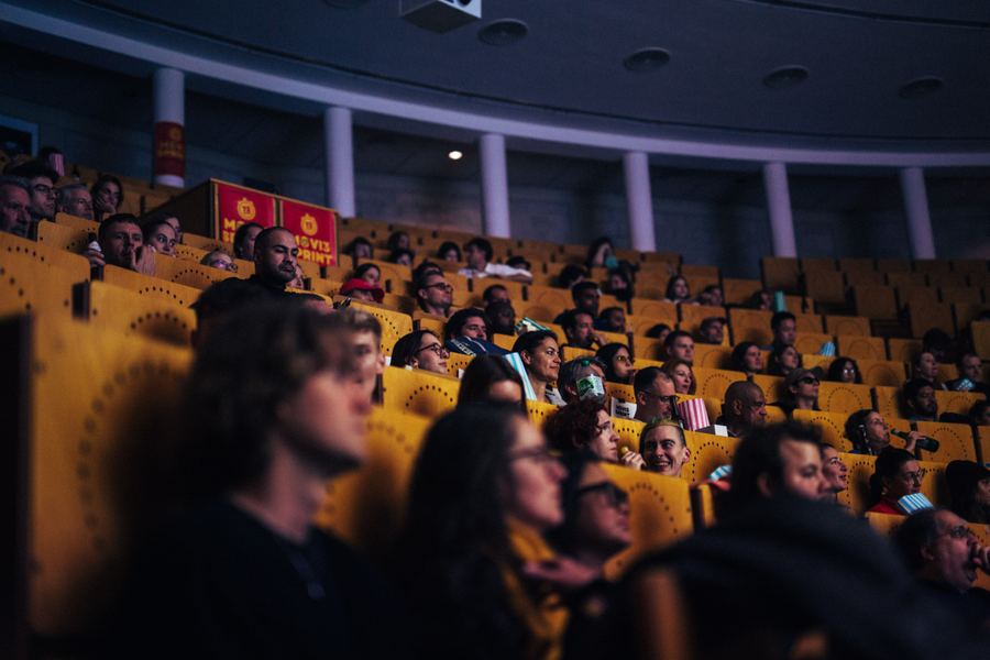The audience during a screening at a Movie Sprint.